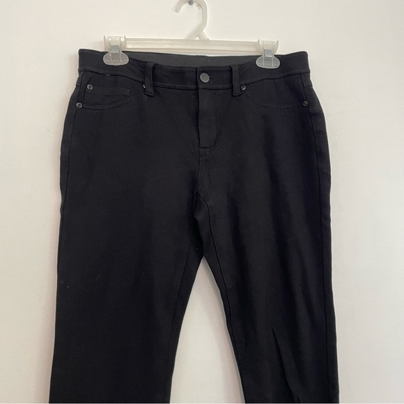 CHICO'S 0 SHORT Ponte Zip 5 Pocket Pants Black Pants and/or Jeggings 4 SHORT 4S - Picture 5 of 16